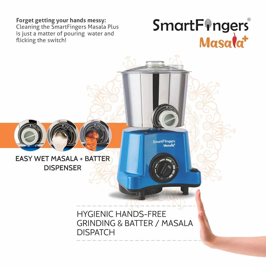 SMART FINGERS MASALA PLUS 2L BLUE WET GRINDER SMART FINGERS MASALA PLUS 2L BLUE WET GRINDER